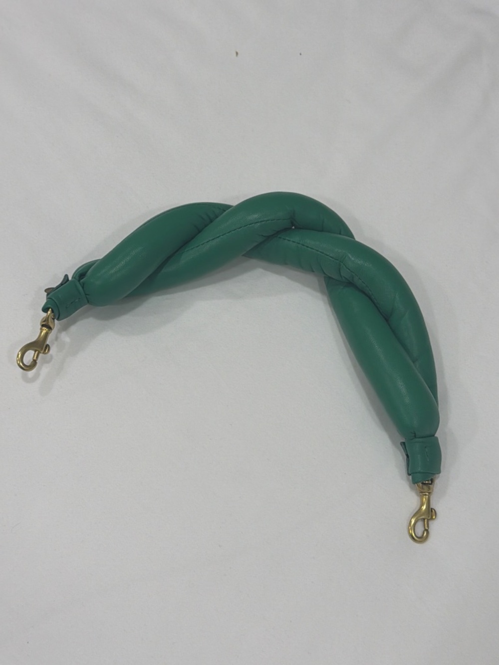 Clare V Twisted Puff Top Handle in Emerald Italian Nappa NWT - Picture 4 of 5